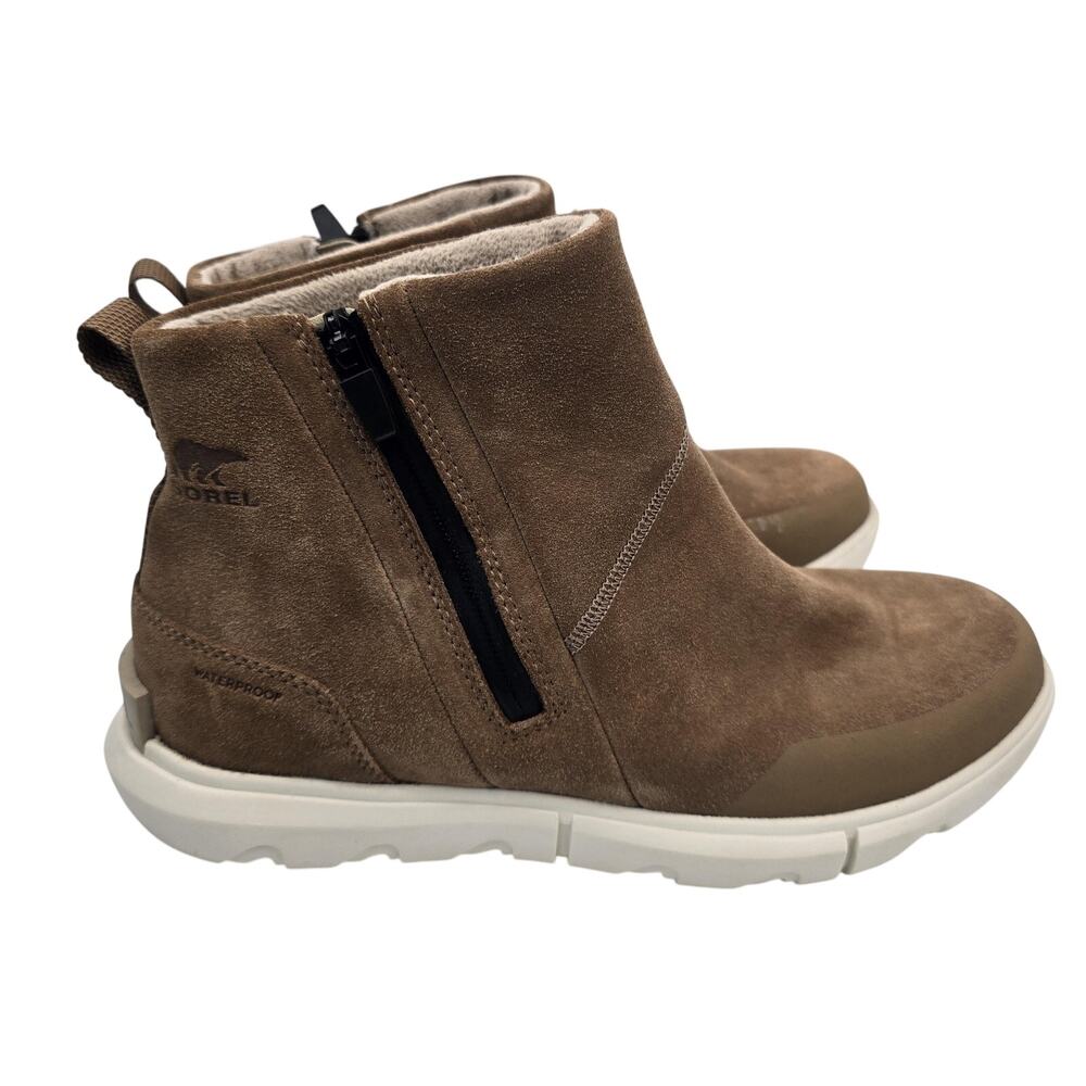 Sorel Brown Suede Waterproof Ankle Booties Womens Size 10 - Picture 3 of 7